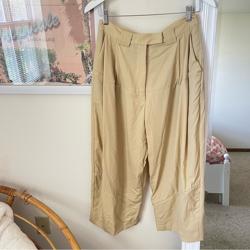 Rachel Comey Hemmed Wide Leg Butter Yellow Pants in Size 8 - Picture 2 of 10